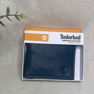 Timberland Men's Wallet Leather Bifold Attached Flip Pocket ID Window Billfold